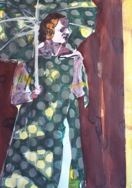 Frau im Kleid
