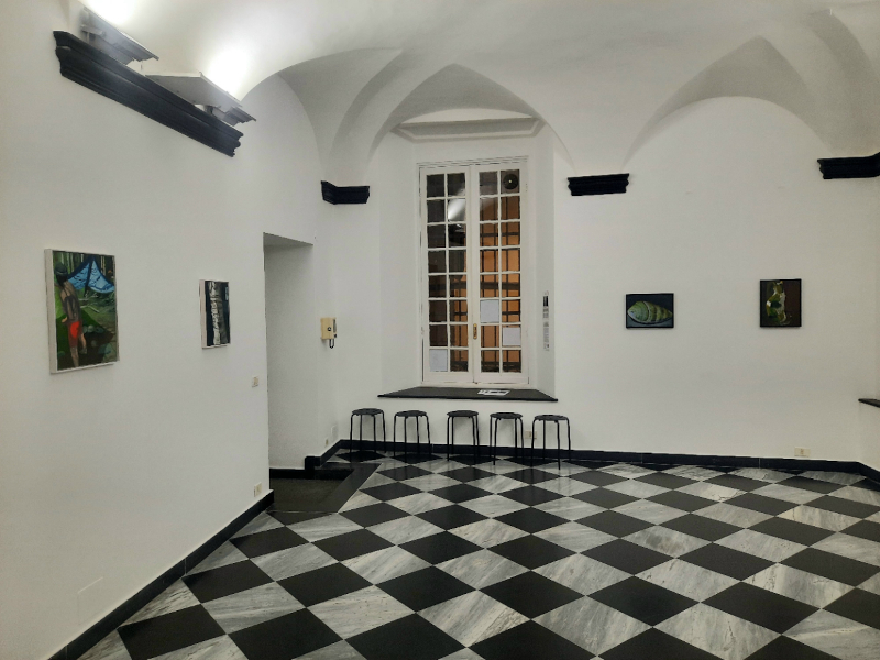 Ausstellungsansicht, 2023, Save something from time, Spazio Unomedia, Genua, Italien