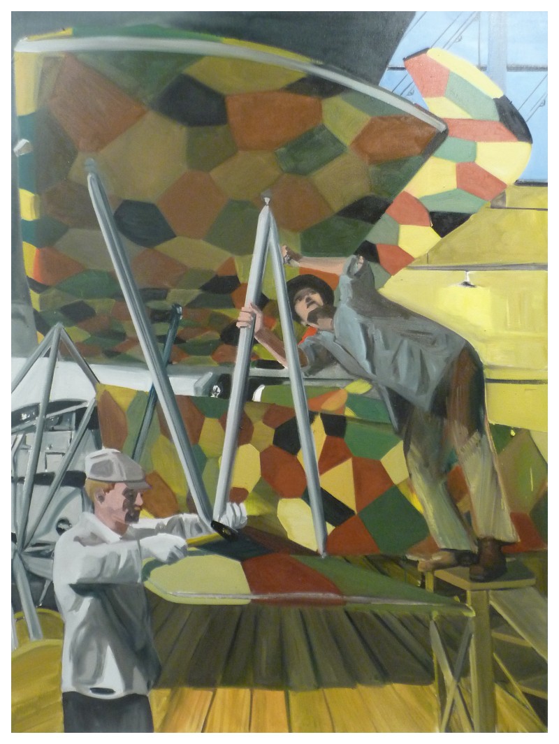 Dancers on a plane